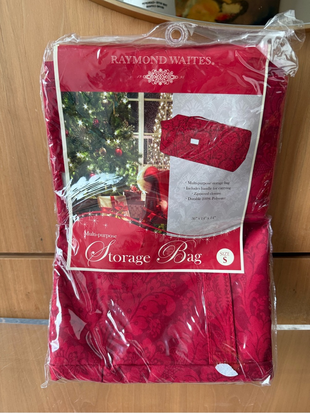 BNIB Raymond Waites Red Multi-Purpose Storage Bag - Small